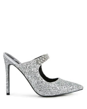 Twinklet Glitter Diamante High Heeled Sandals