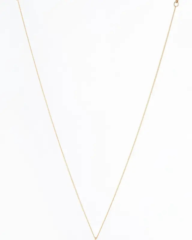 Twisted ring and square pendant necklace set - gol gold / m