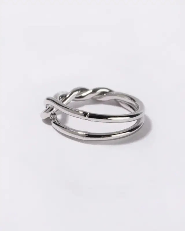 Twisted ring - silver / m