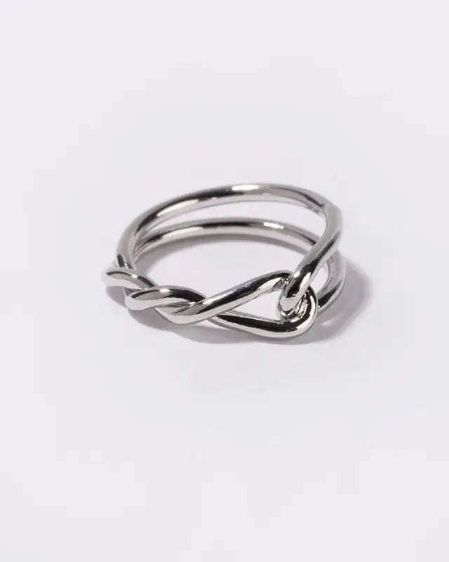 Twisted ring - silver / m