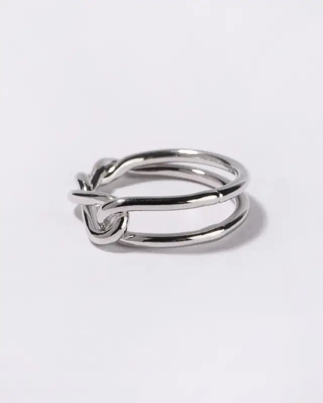 Twisted ring - silver / m