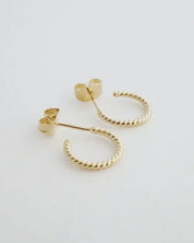 Twisted Rope Hoops - Gold / One Size