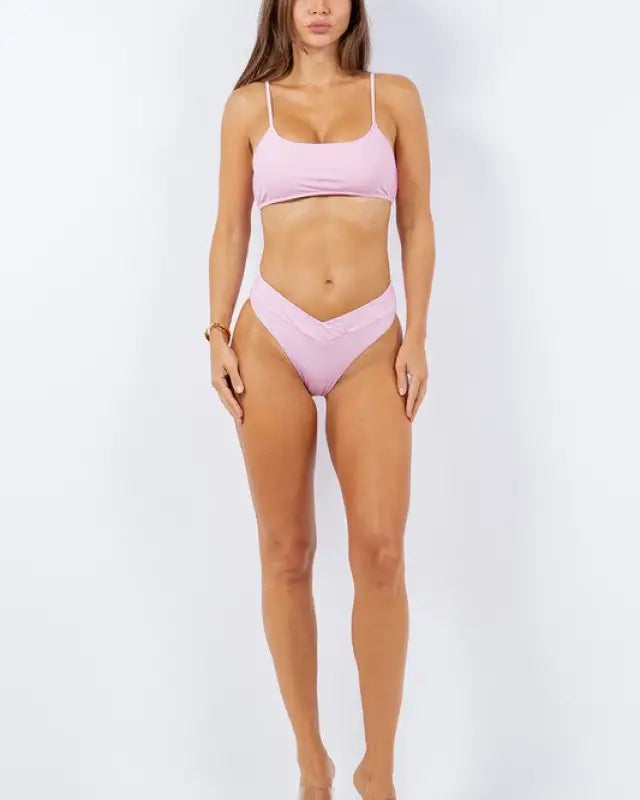 Two Piece Bandeau Top Clean Finished Bikini