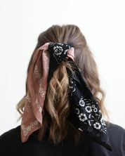 Two Tone Western Floral Bandana