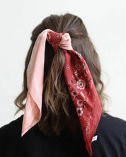 Two Tone Western Floral Bandana