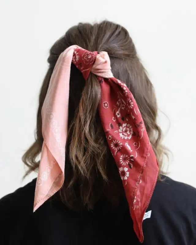 Two Tone Western Floral Bandana