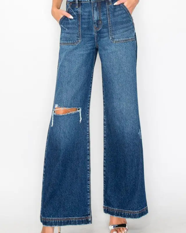 Ultra High Rise Relaxed Flare Jeans