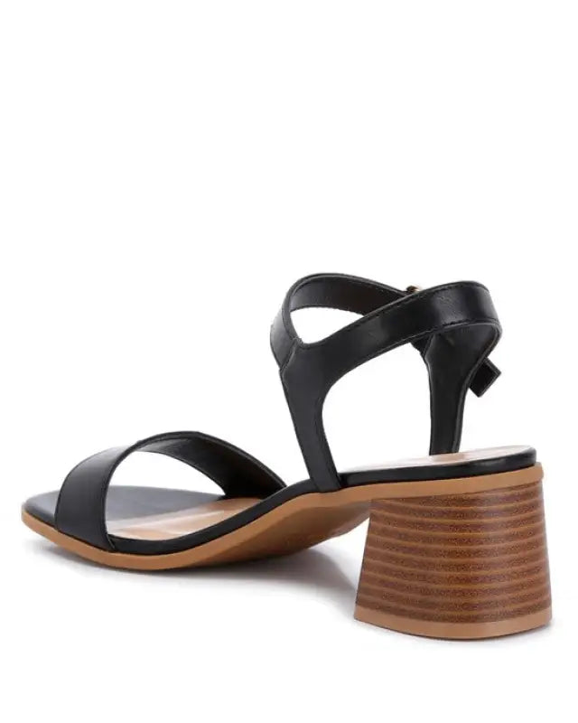 Varya Stacked Heel Sandals