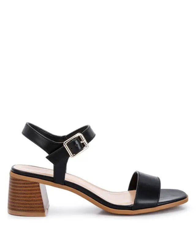 Varya Stacked Heel Sandals