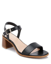 Varya Stacked Heel Sandals - Black / US - 5 UK - 3 EU - 36