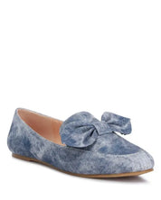 Waveney Bow Embellished Loafers - Denim / US - 5 UK - 3 EU - 36