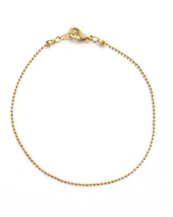 Whisper Thin Ball Chain Bracelet - Gold / One Size