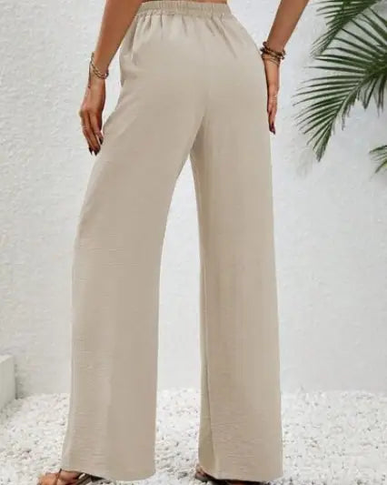 Wide Leg Drawstring Pants