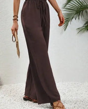 Wide Leg Drawstring Pants