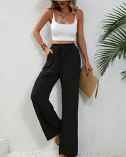 Wide Leg Drawstring Pants