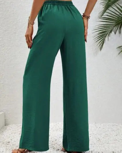 Wide Leg Drawstring Pants