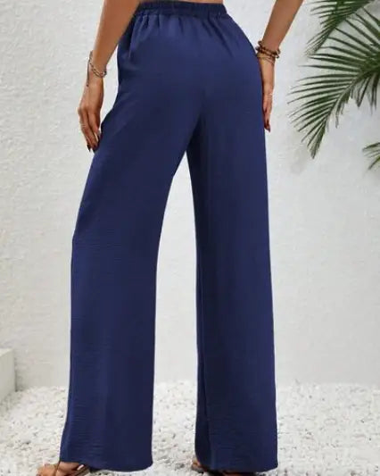 Wide Leg Drawstring Pants