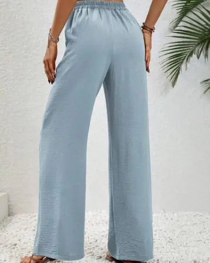 Wide Leg Drawstring Pants