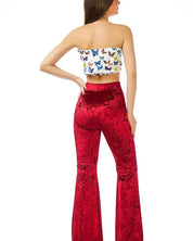 Wiggle Your Way Velvet Flared Pant