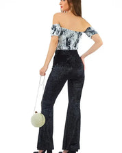 Wiggle Your Way Velvet Flared Pant