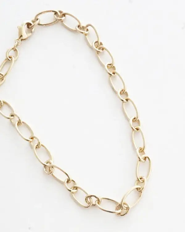 Willa Oval Chain Bracelet - Gold / One Size