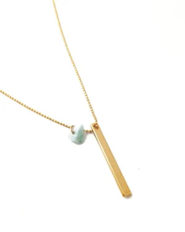 Wishing Crystal Bar Necklace