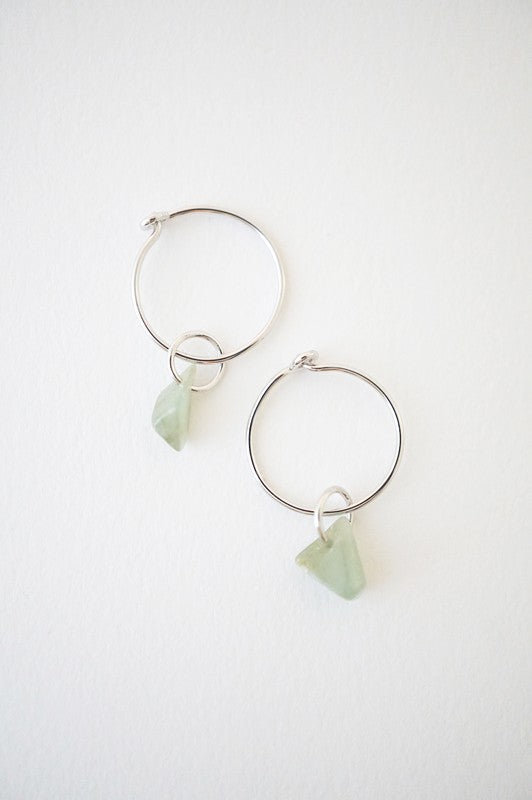 Wishing Crystal Hoop Earrings