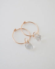 Wishing Crystal Hoop Earrings