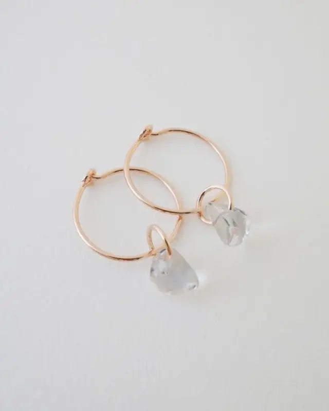 Wishing Crystal Hoop Earrings