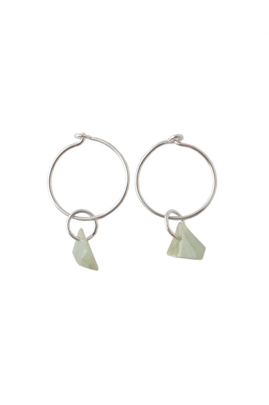 Wishing Crystal Hoop Earrings