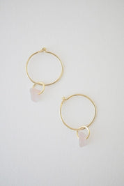 Wishing Crystal Hoop Earrings