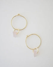 Wishing Crystal Hoop Earrings