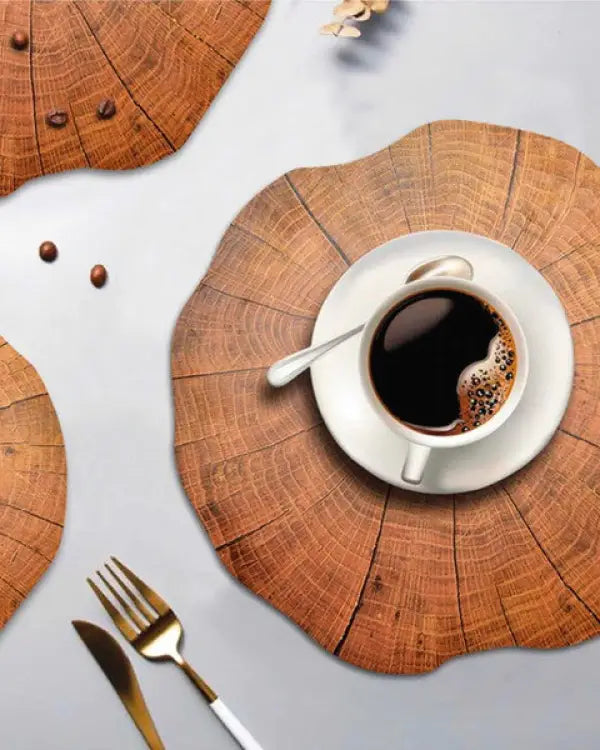 Wood Placemat -Set of 4 - Wood / OS