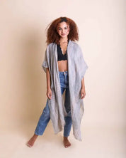 Woven Long Line Tribal Duster