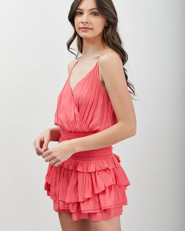 Wrap Ruffle Dress