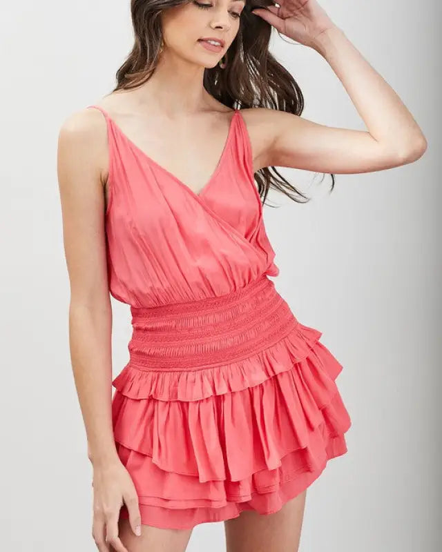 Wrap Ruffle Dress