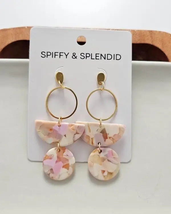 Wren Earrrings - Peachy Pink - Peachy Pink / OneSize