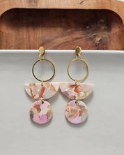 Wren Earrrings - Peachy Pink - Peachy Pink / Onesize