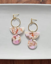 Wren Earrrings - Peachy Pink - Peachy Pink / OneSize