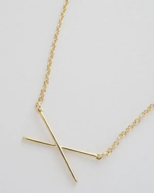 X Bar Necklace