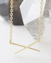 X Bar Necklace