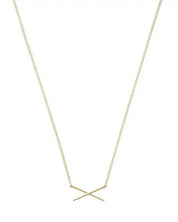 X Bar Necklace - Gold / One Size