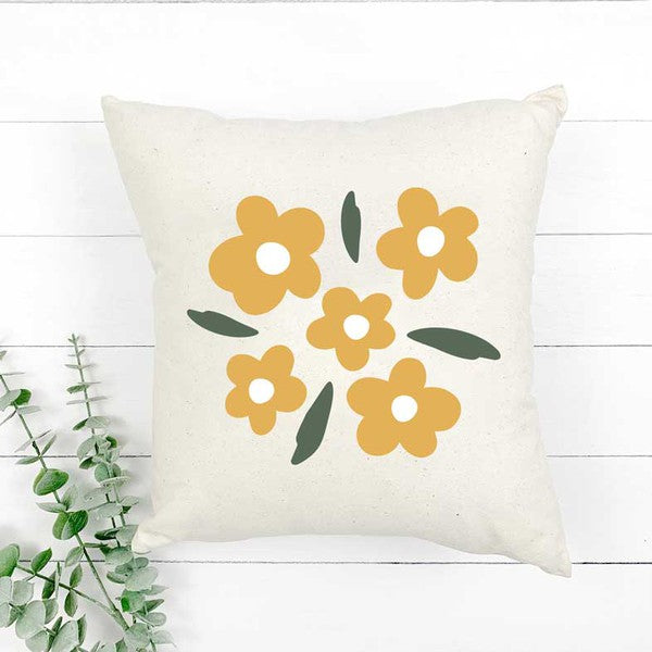 Yellow Daisies Pillow Cover
