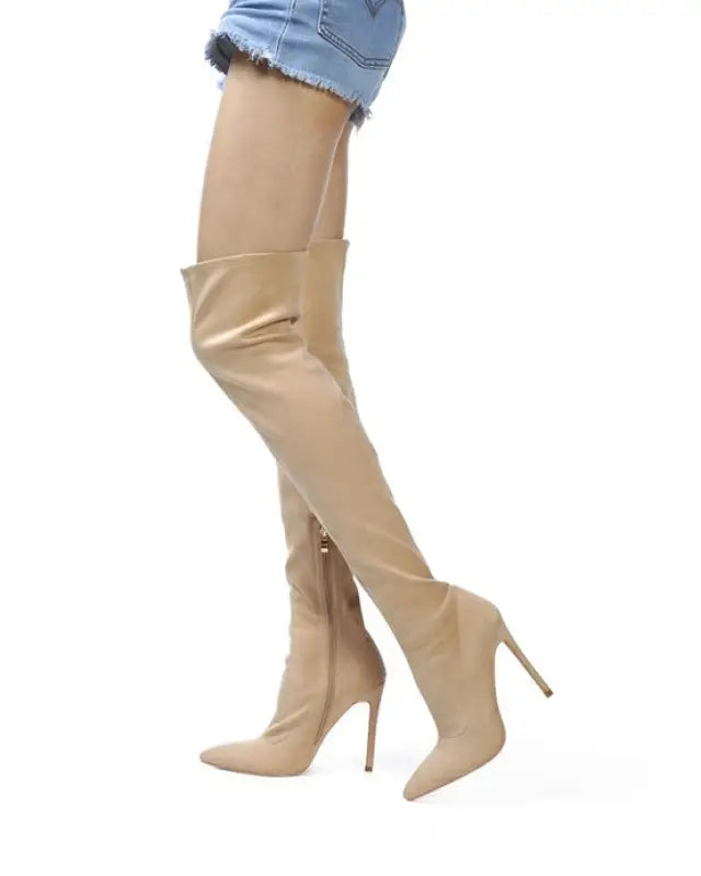 Yoselin Tilera Stretch Over Knee Stiletto Boots